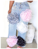 Aria Petal Denim Pants